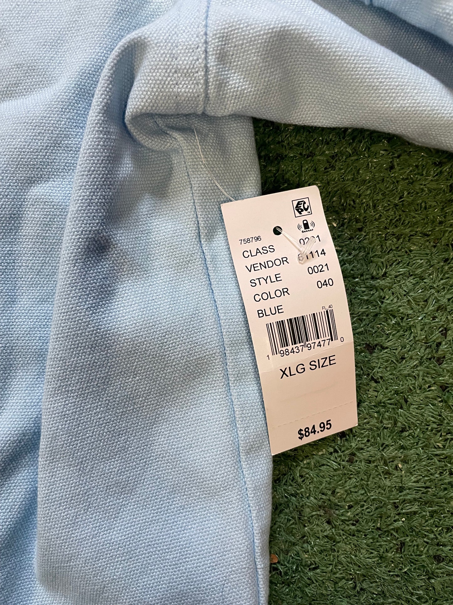 Sporting League baby blue embroidered zip up jacket
