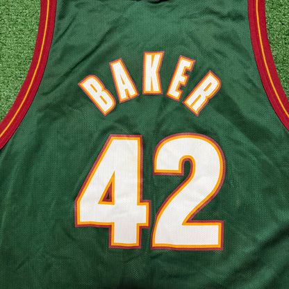 Vintage Seattle SuperSonics Vin Baker Jersey Champion