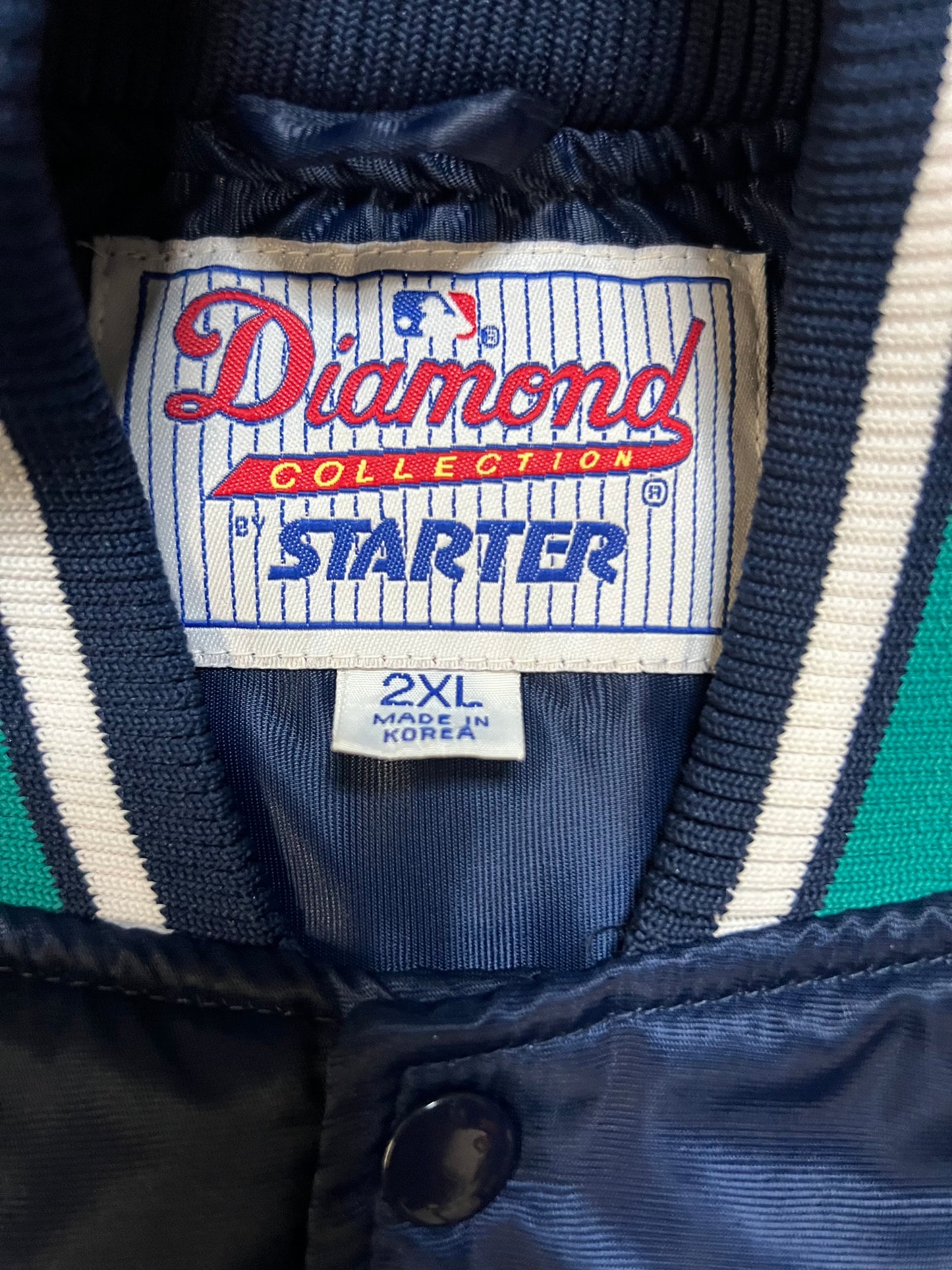 vintage 1990s Starter Seattle Mariners Diamond Collection satin jacket