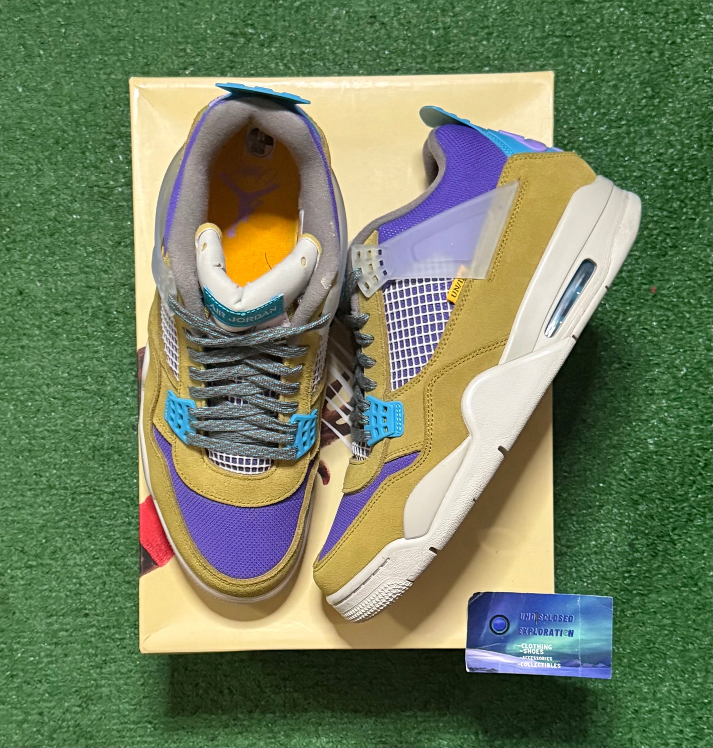 Jordan 4 Union Desert Moss 10 Men/11.5 Women “Preowned”