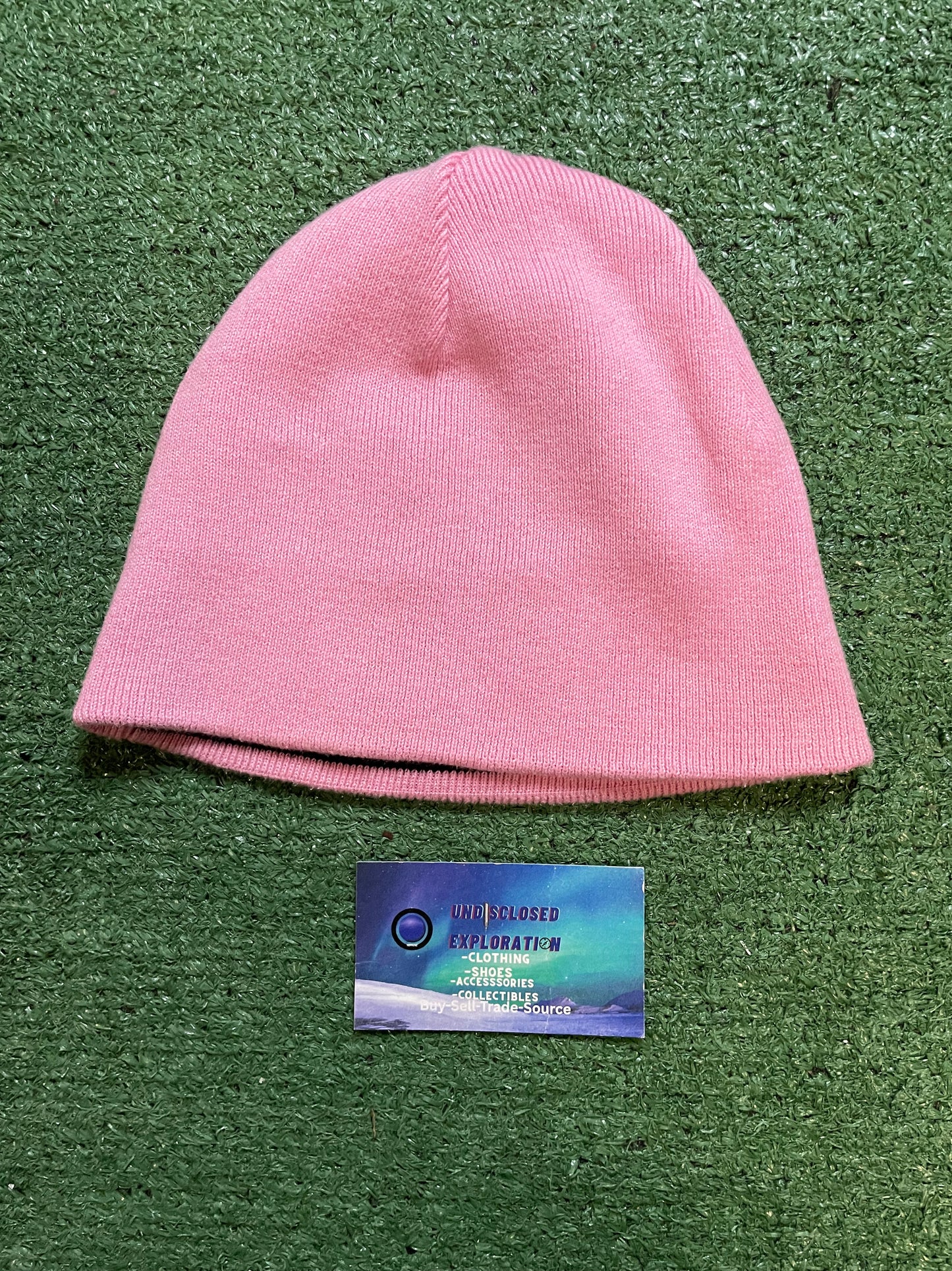 Vintage Beanie pink brass knuckle beanie