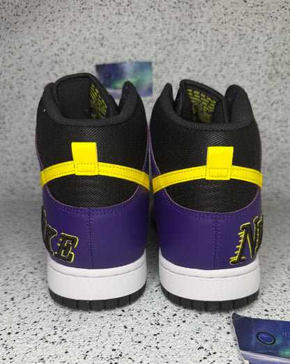 Nike Dunk High Lakers