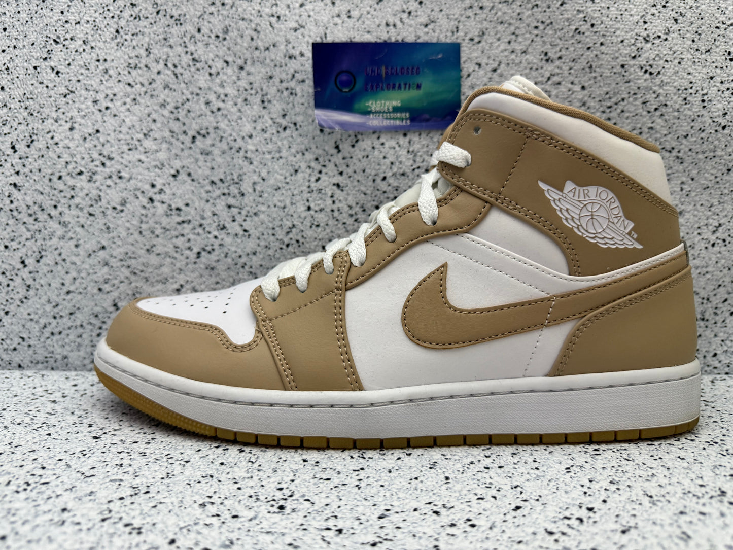 Jordan 1 Mid Tan 11 Men/12.5 Women “Preowned”