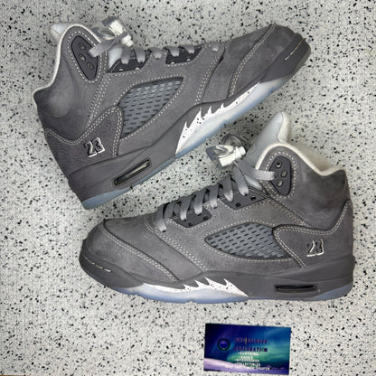 Jordan 5 Wolf Grey 4.5 Youth “Preowned”