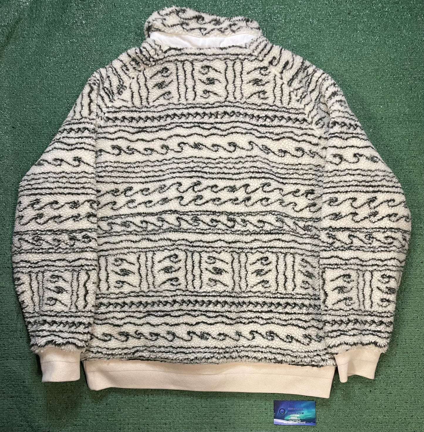 Wellen abstract fleece jacket