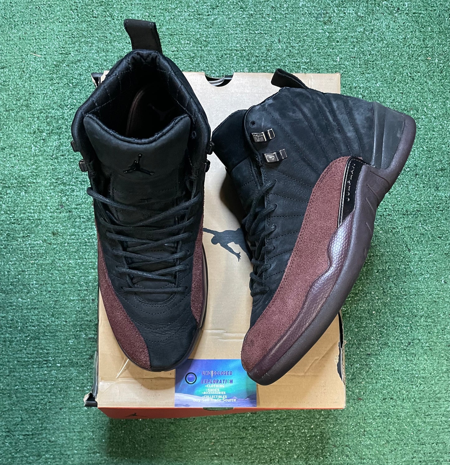 Air Jordan 12 a ma maniere black size 11men/12.5women