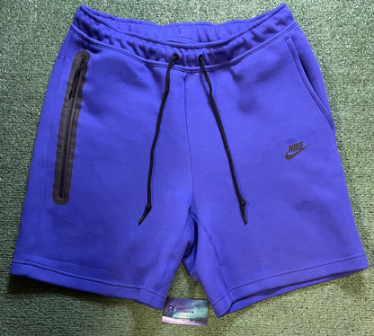 Nike tech fleece blue shorts
