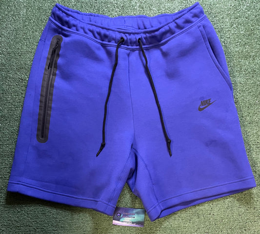 Nike tech fleece blue shorts