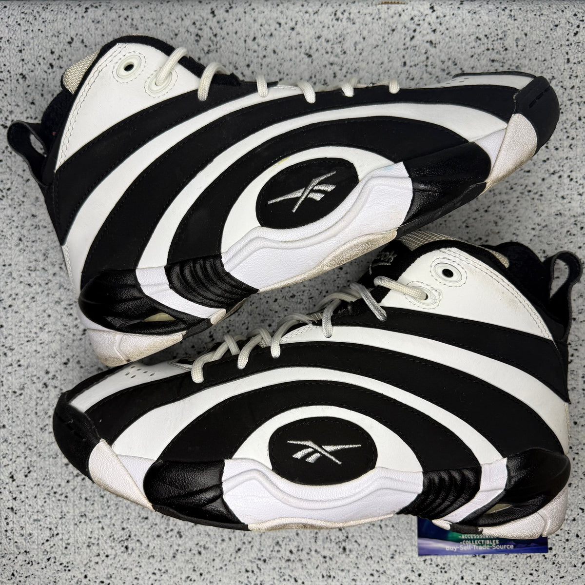 Reebok Shaqnosis Black White 10.5 Men “Preowned”
