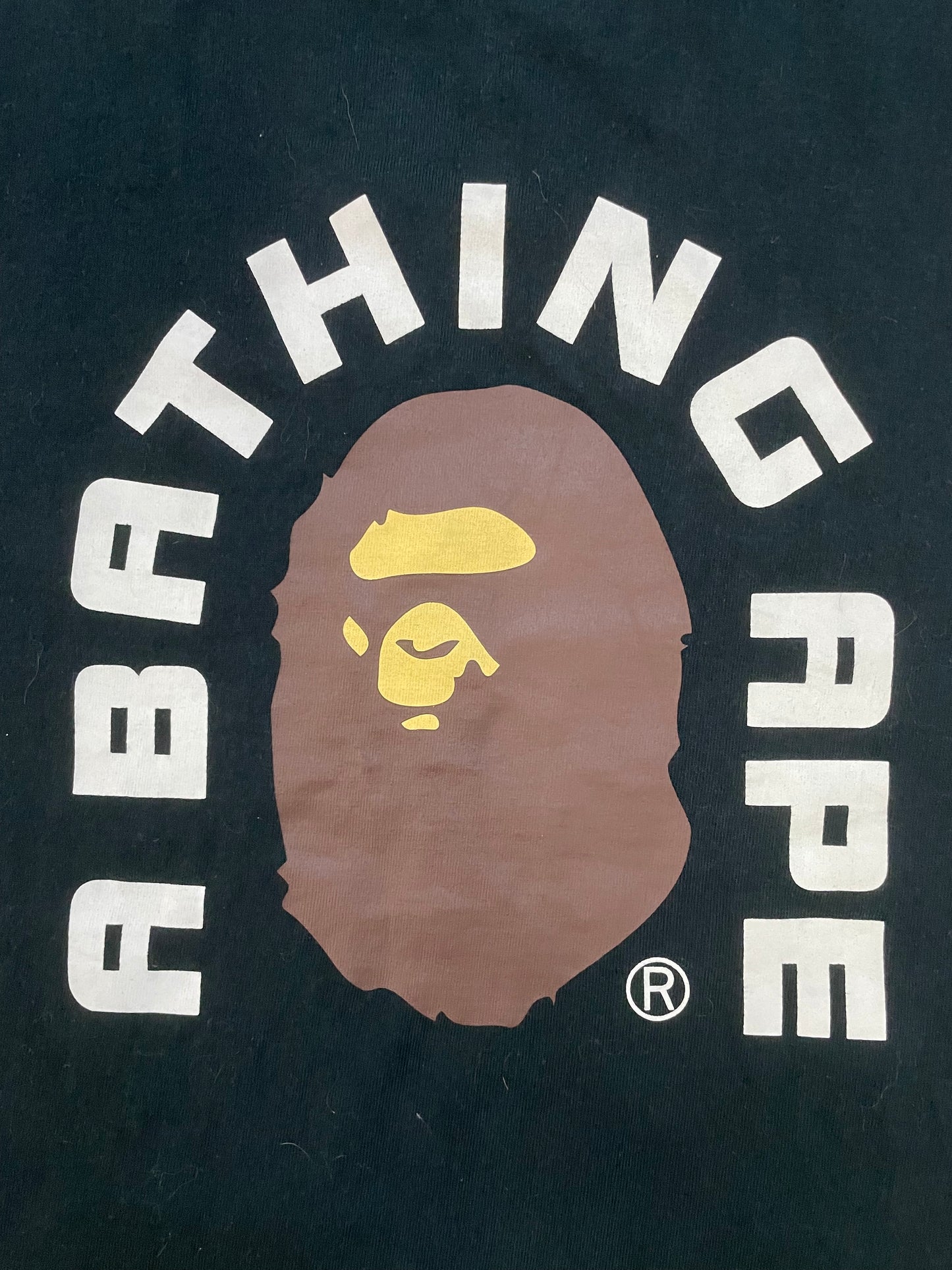 Bape college tee black
