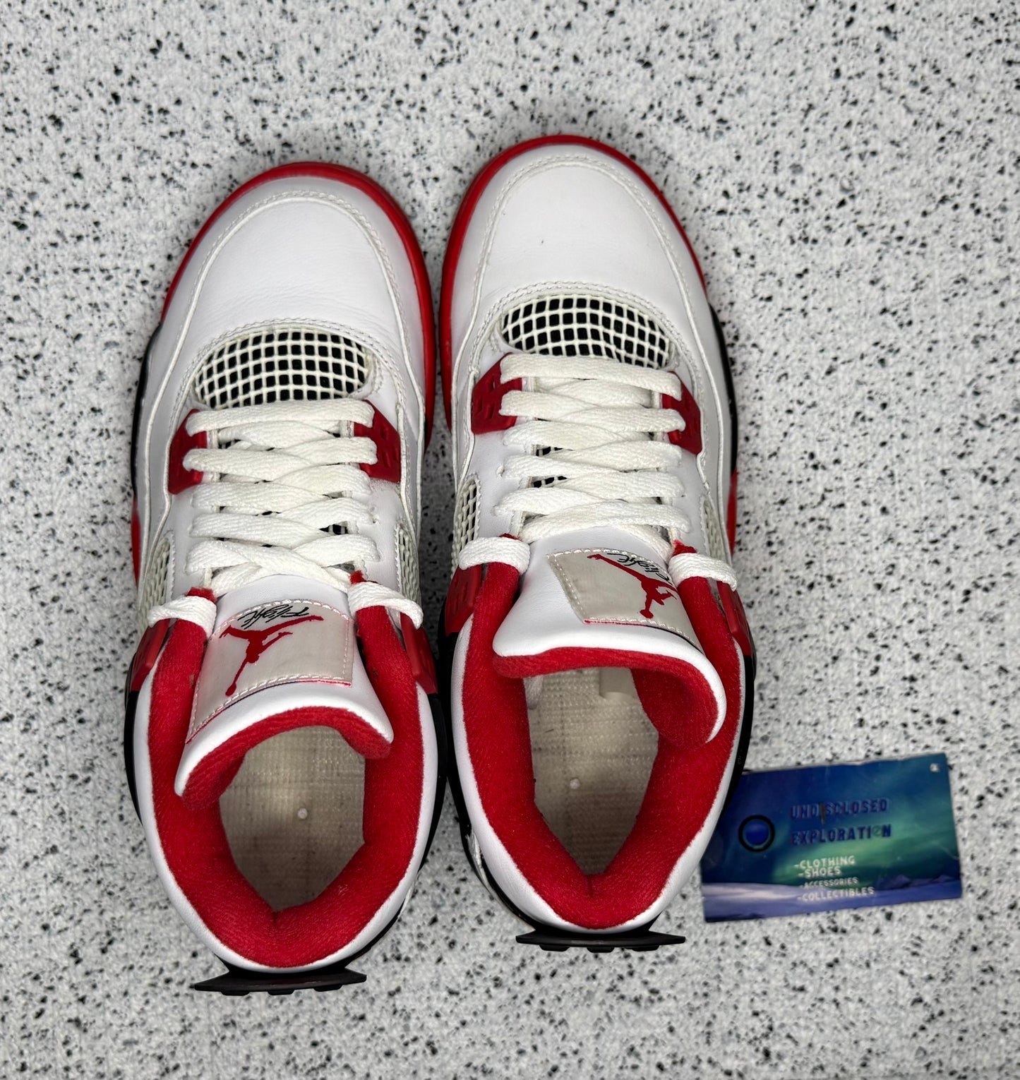 Jordan 4 Fire Red 5 Youth/6.5 Women “Preowned”