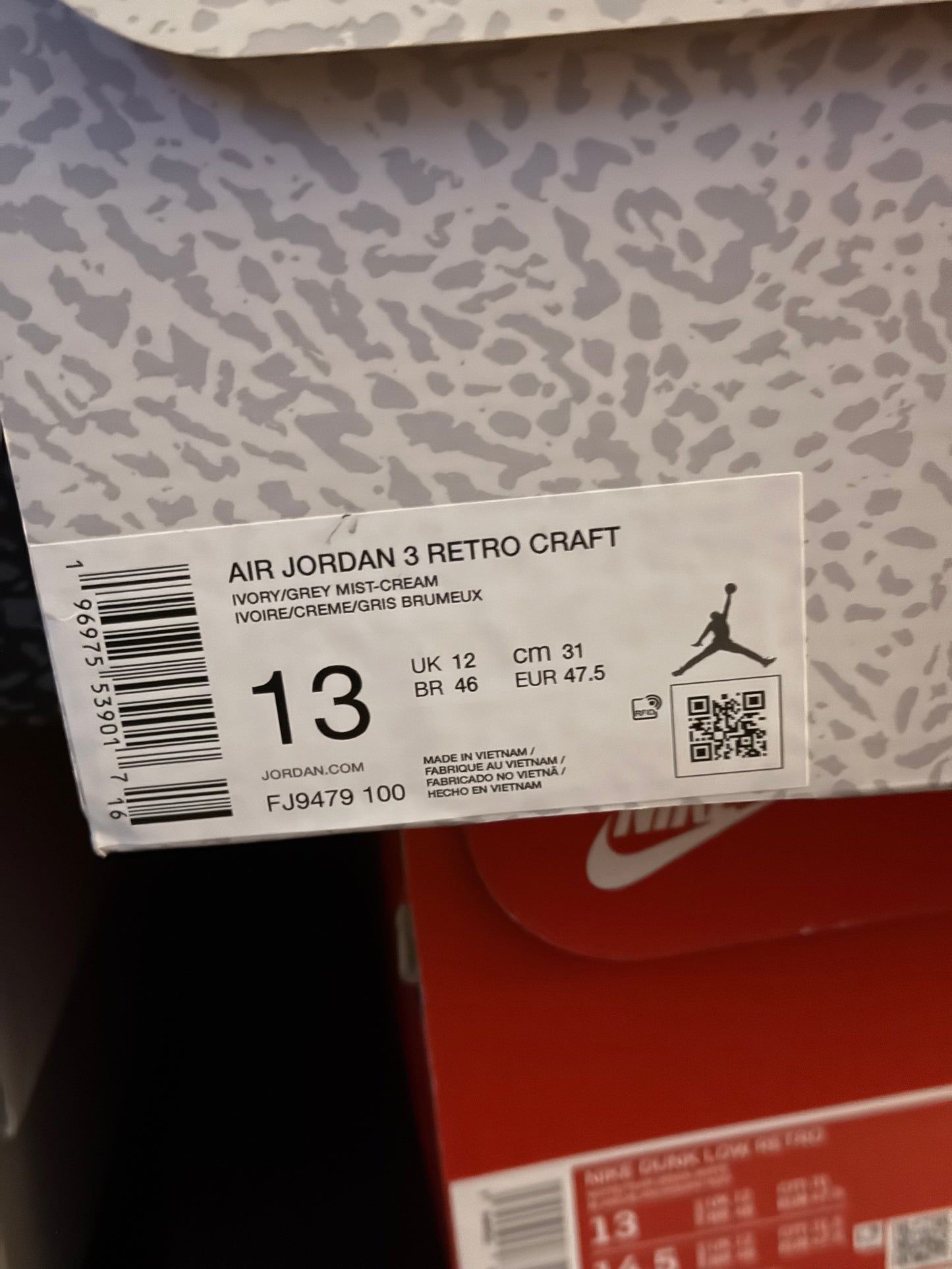 Jordan 3 Craft Ivory