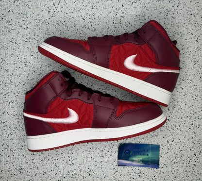 Jordan 1 Mid Red Quilt
