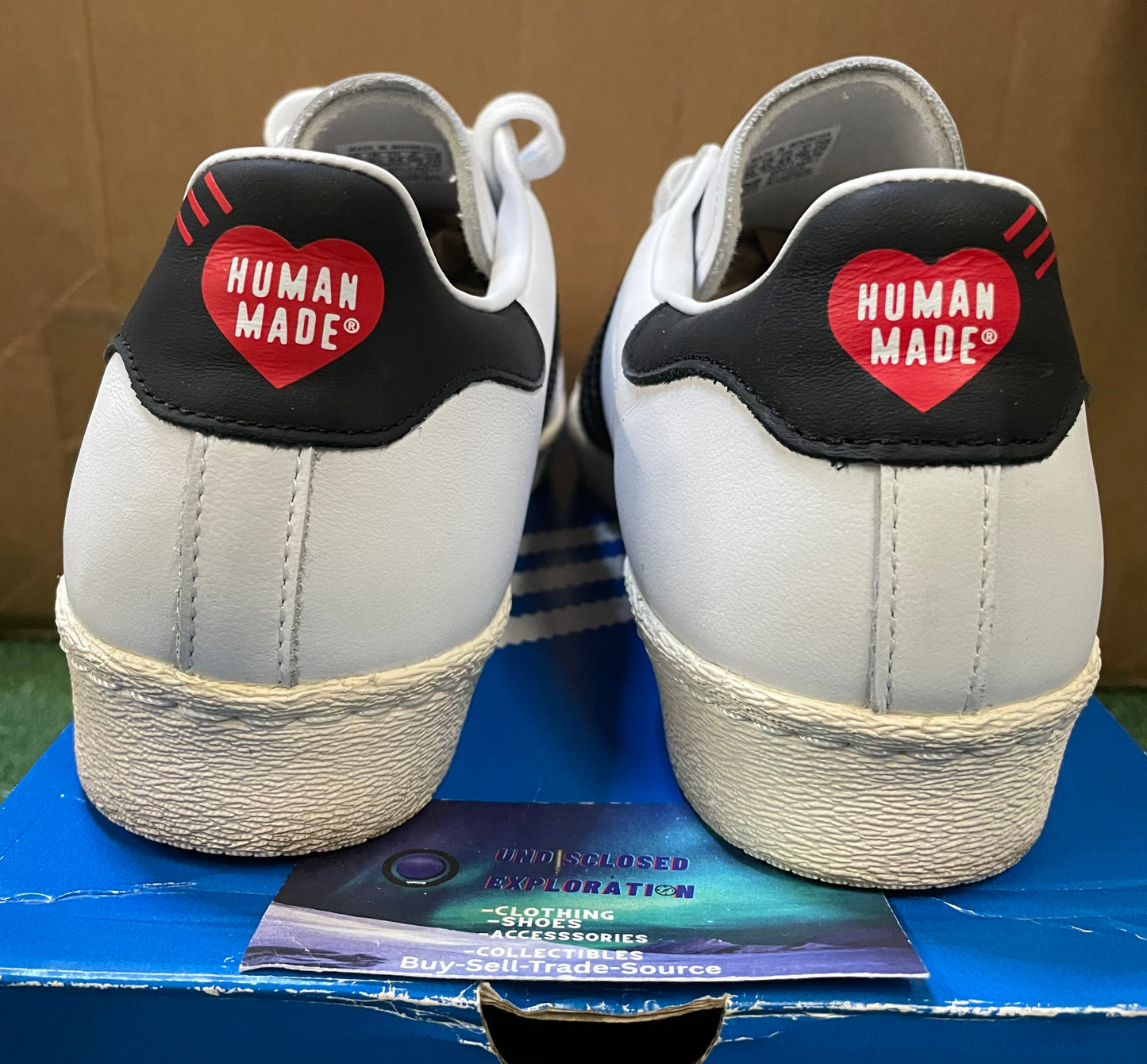 Adidas Superstar x human made size 10men/11.5women