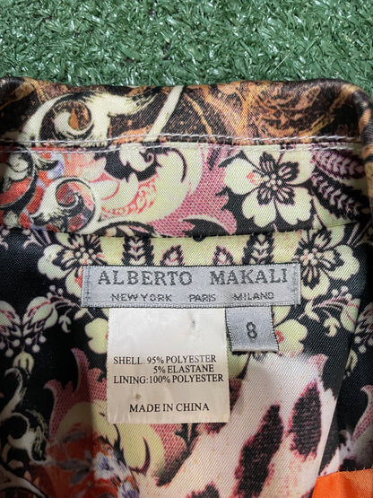 Alberto Makali mixed animal print and floral blazer