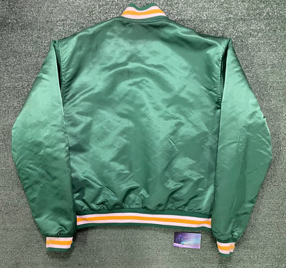 Vintage 1990s Seattle Sonics satin bomber NBA jacket