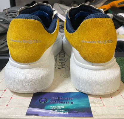 Alexander McQueen white pop yellow navy size 9men/10.5women(EU 42)