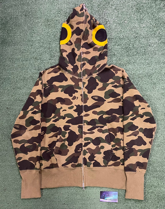 Bape 1st camo daiwa fish full zip hoodie