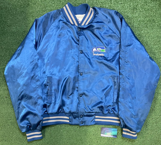 Vintage 1990s Seattle Seahawks satin chalkline jacket