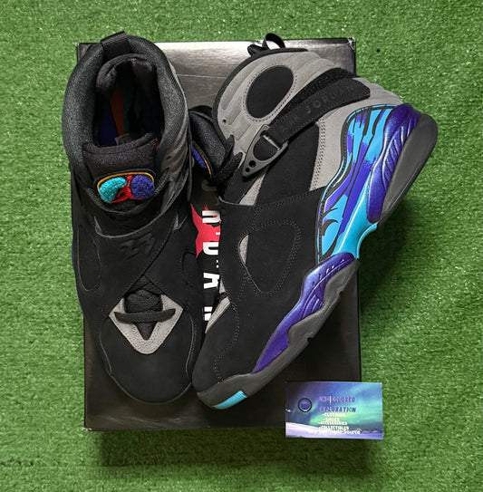 Jordan 8 Aqua 11.5 Men/13 Women “Preowned”