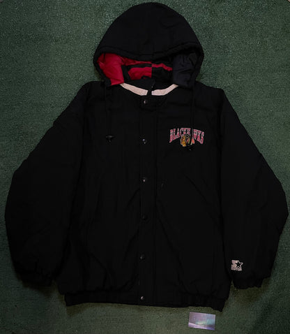 Vintage 1990s Chicago Black Hawks NHL Jacket