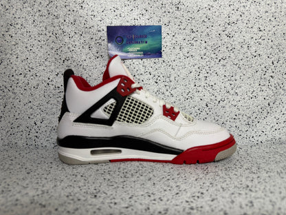Jordan 4 Fire Red 5 Youth/6.5 Women “Preowned”