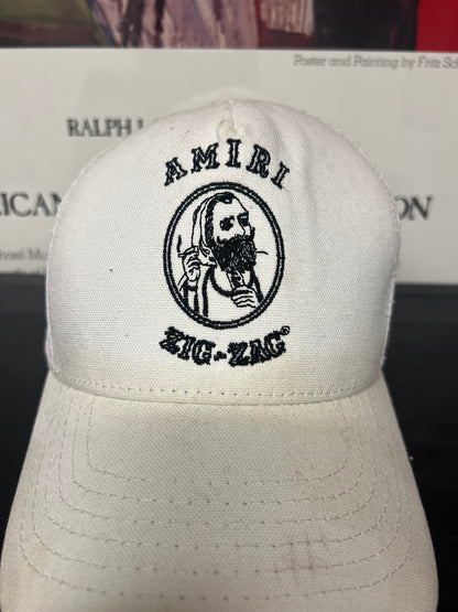 Amiri white zig zag hat