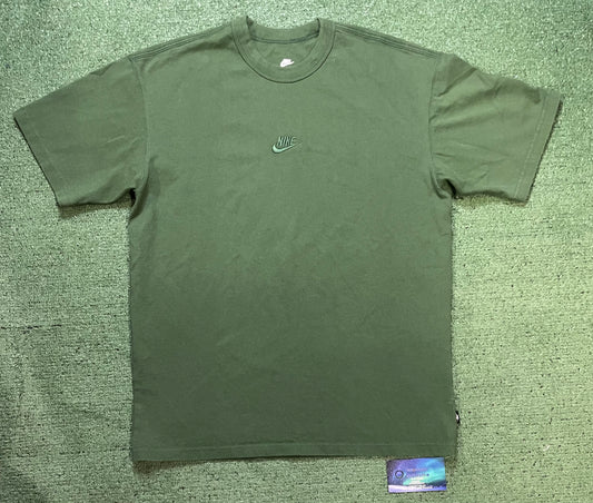 Nike green embroidered tee