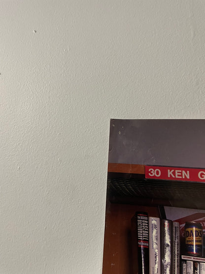Vintage 1980s KEN GRIFFEY JR. AND SR. THE NEXT GENERATION poster