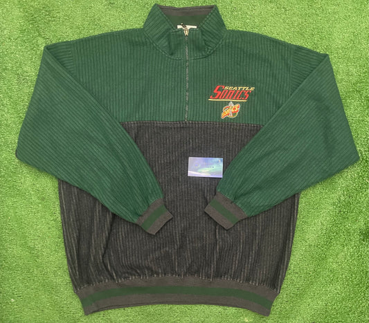 Vintage Seattle SuperSonics Corduroy Pullover