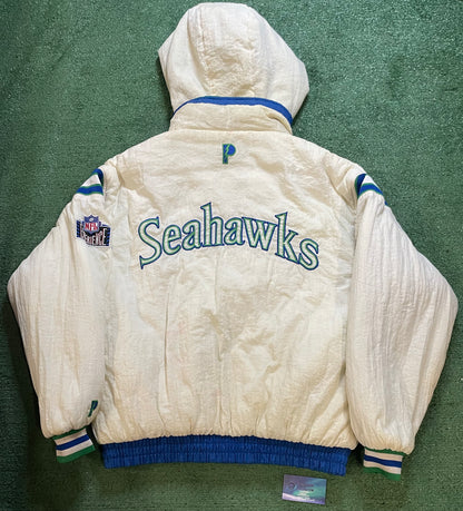 Vintage 1990s Seattle Seahawks reversible pro player Jacket