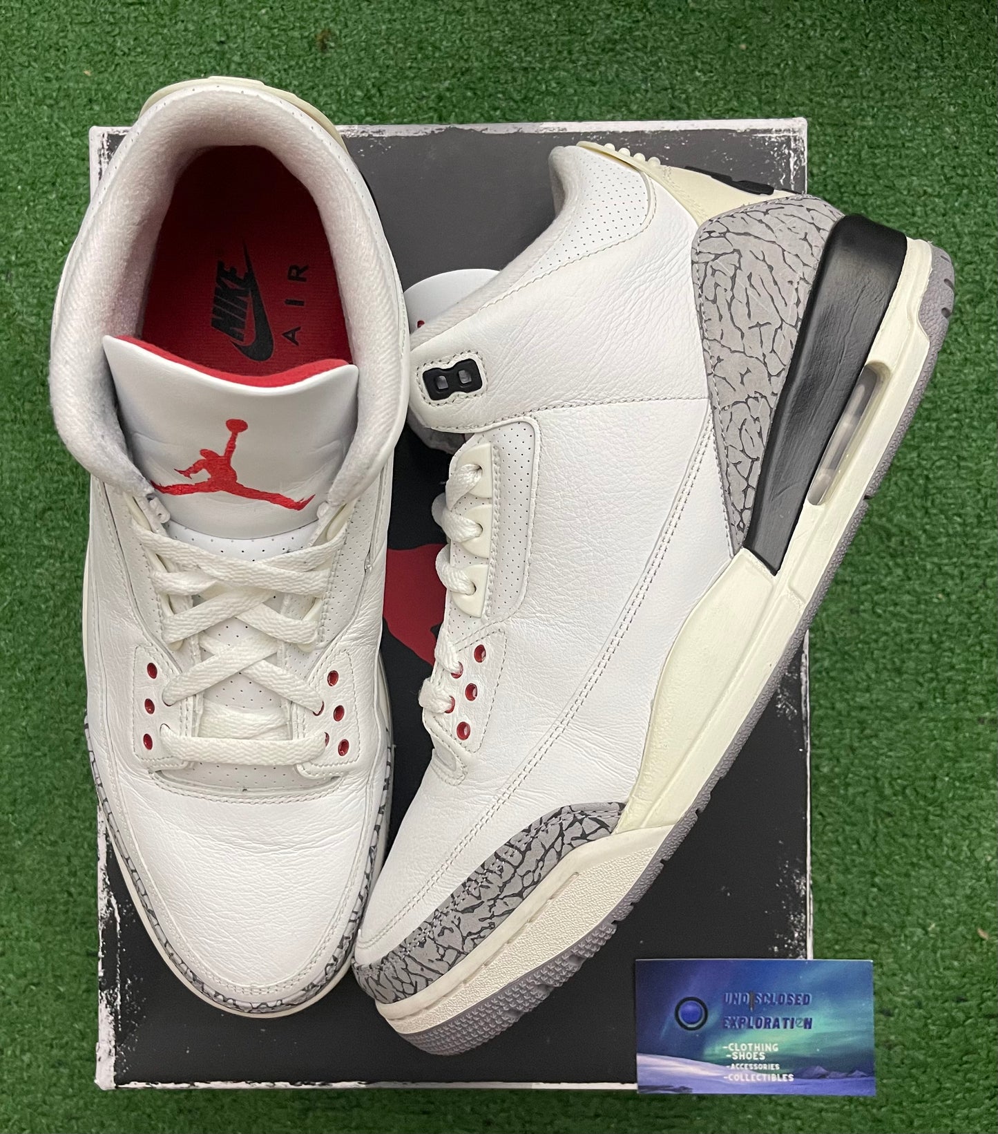 Jordan 3 White Cement 13 Men/14.5 Women “Preowned”