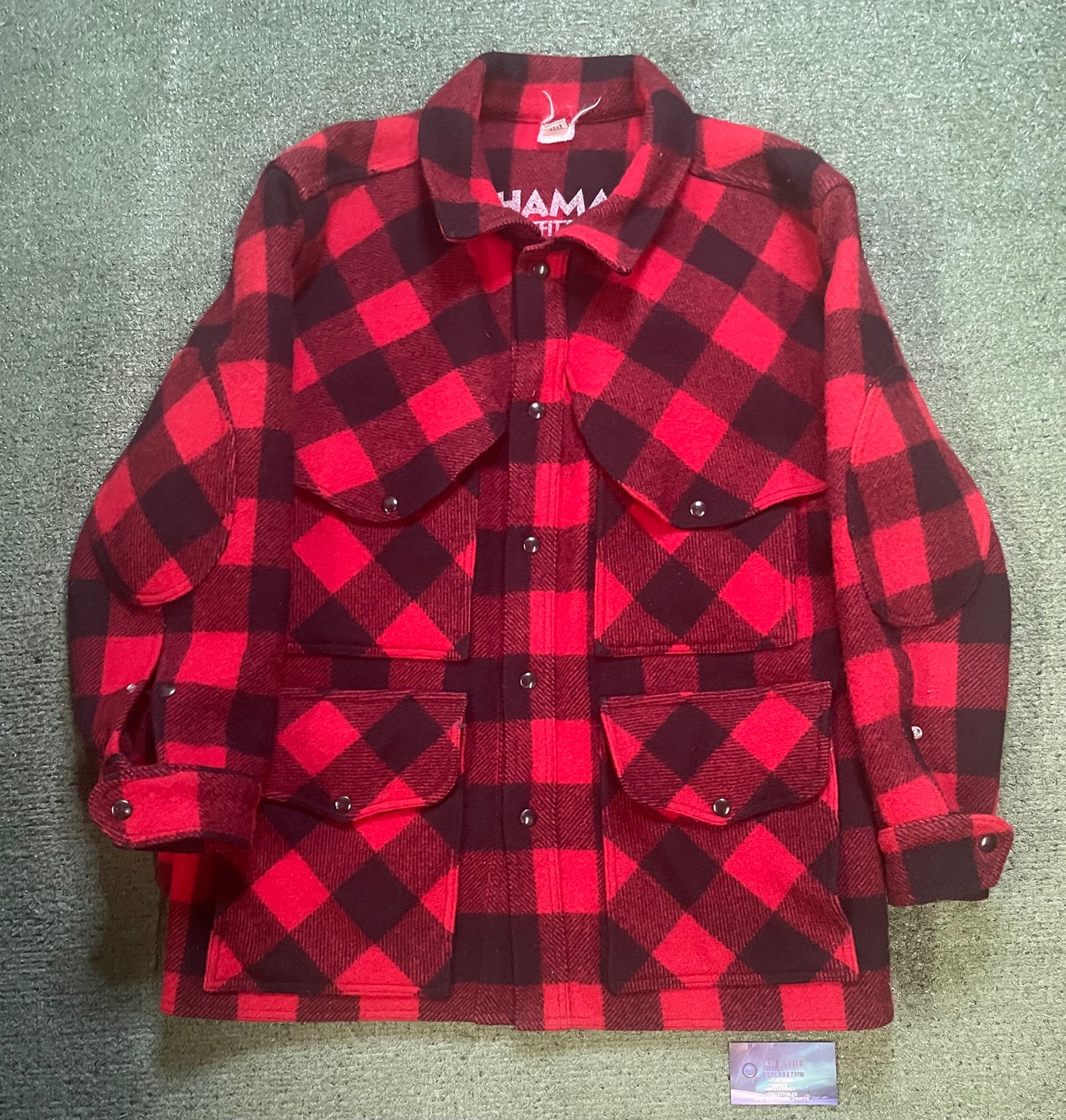 Vintage Shaman Outfitters wool red plaid jacket