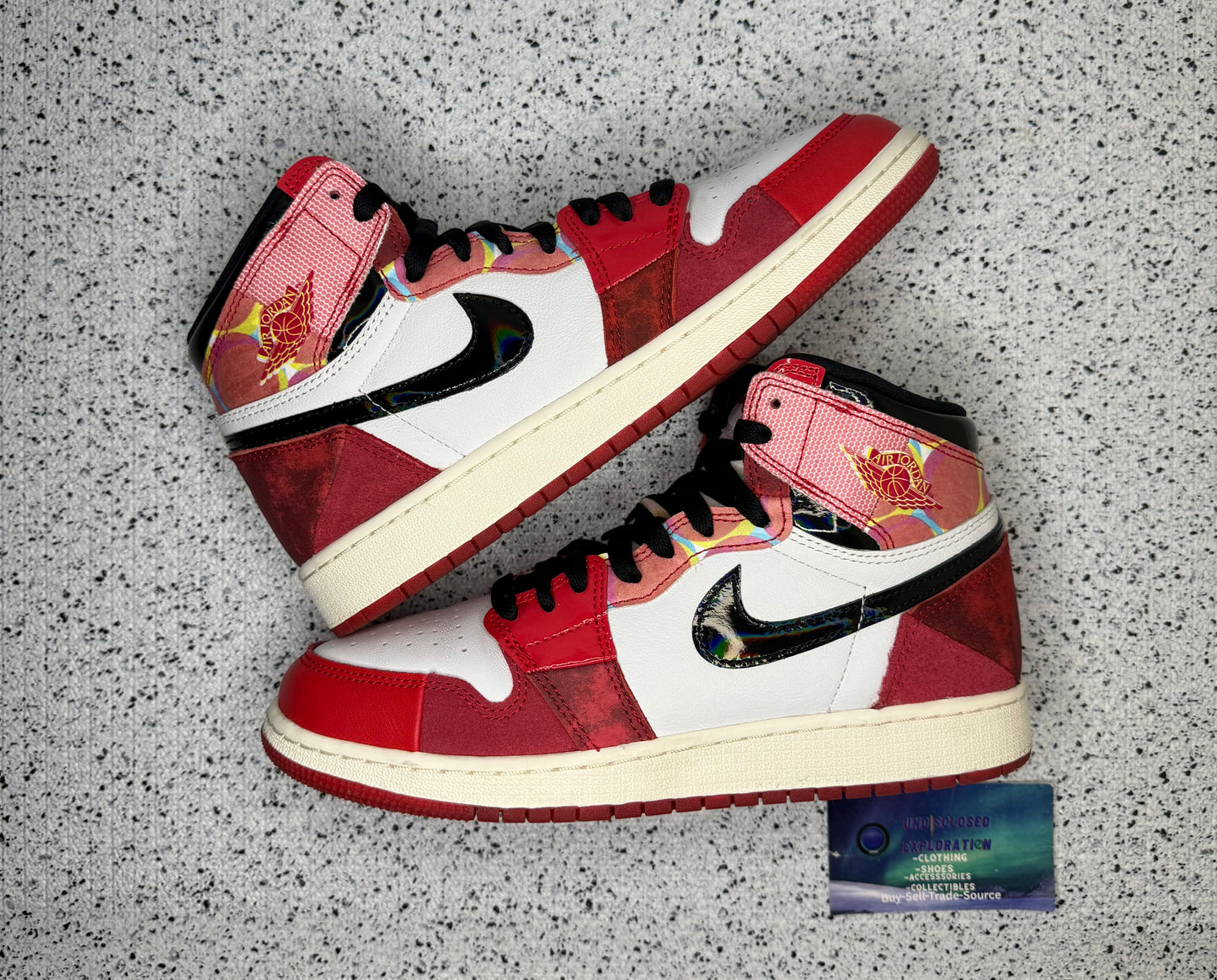 Jordan 1 Spider Man Next Chapter 7 Youth/8.5 Women “Preowned”