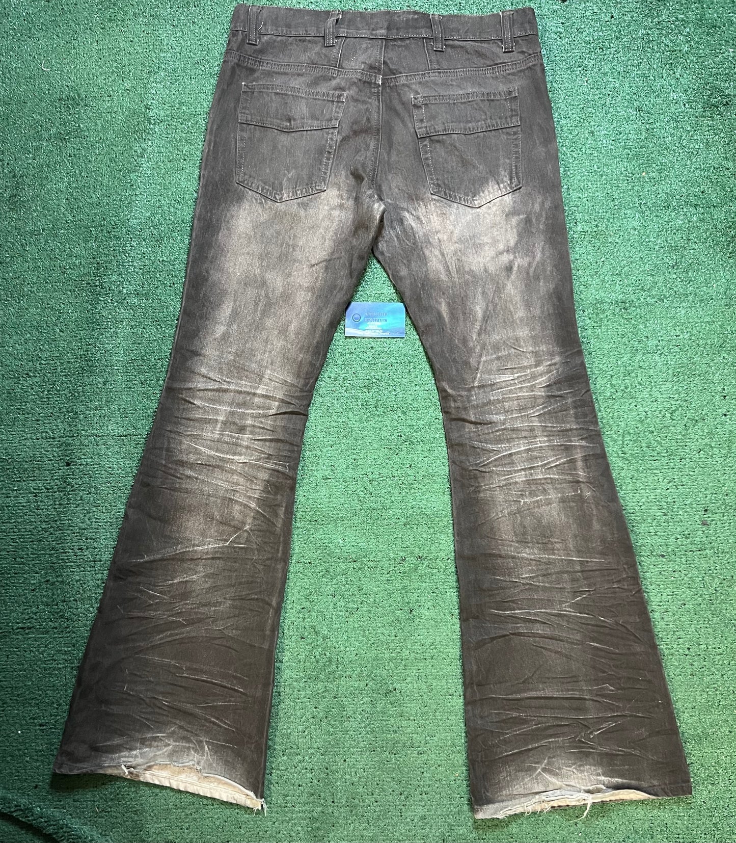 Jaded London brown distressed jeans