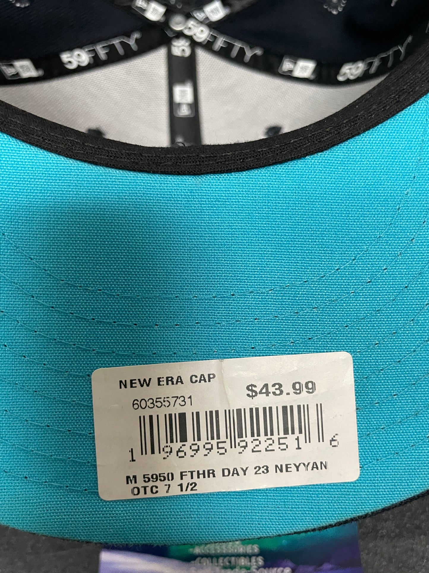 New York Yankees black and blue  new era fitted hat