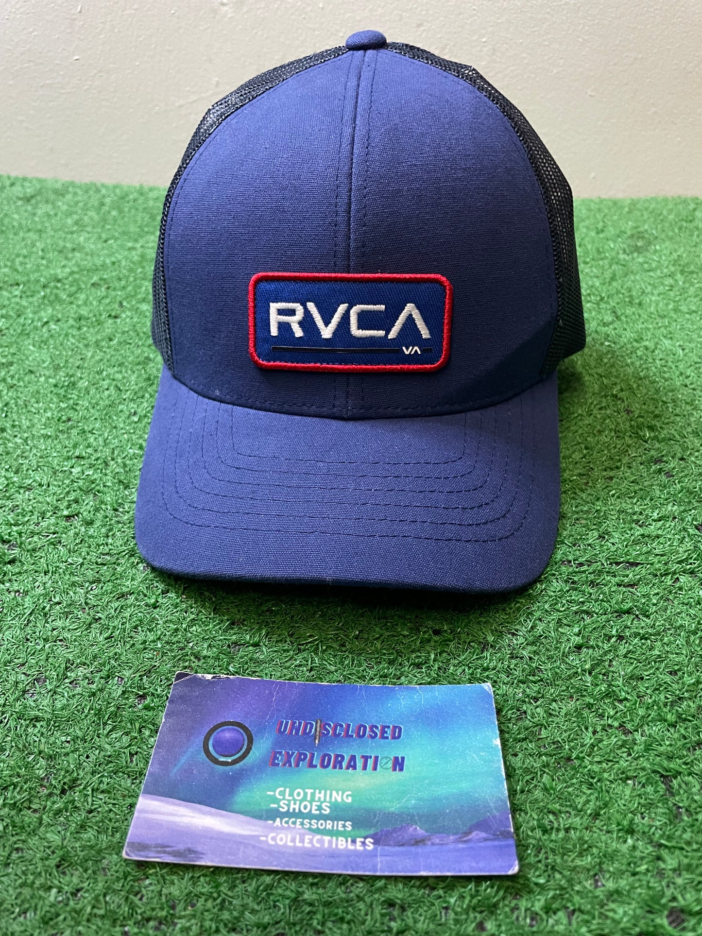 RVCA ticket mesh blue hat