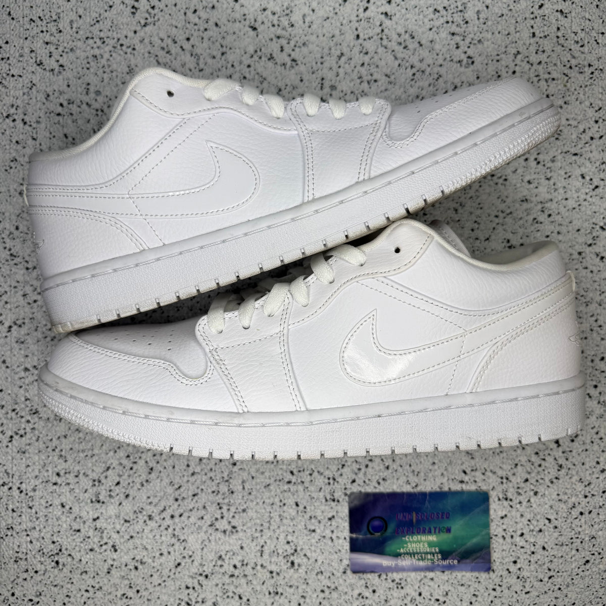 Jordan 1 Low Triple White 10.5 Men “Preowned”