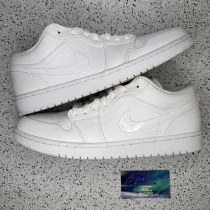 Jordan 1 Low Triple White 10.5 Men “Preowned”