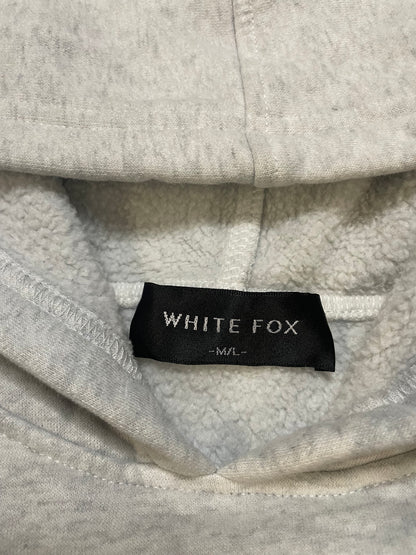 White Fox grey hoodie