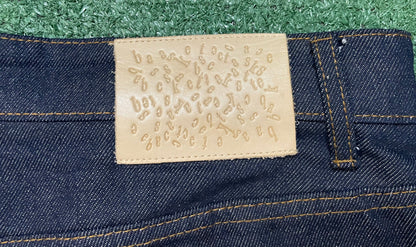 Basketcase gallery denim leopard jean shorts