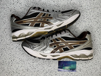ASICS Gel Kayano 14 Black Coffee Silver 12 Men/13.5 Women “Preowned”