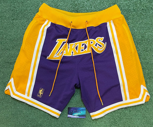 Just Don Mitchell & ness Lakers shorts