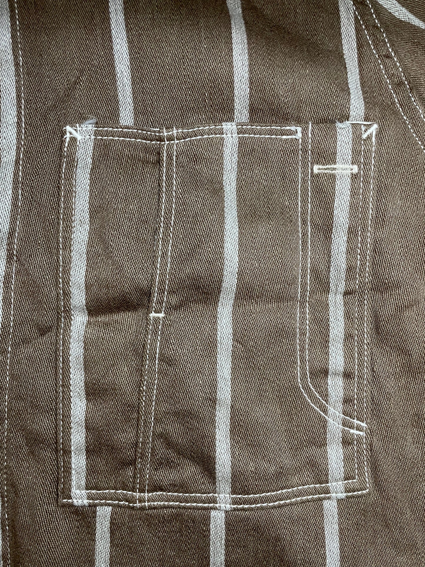 Kapital linen Phillies stripe coverall jacket