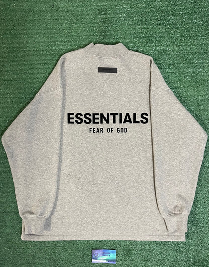 Fear of god essentials heather grey crewneck