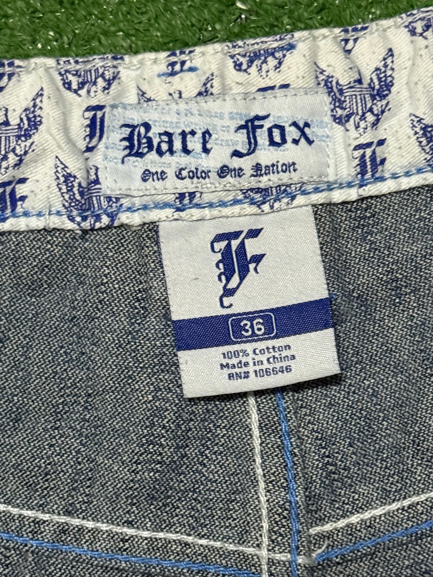Vintage Bare Fox Jorts Blue