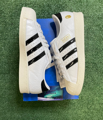 Adidas Superstar vintage white black X Bape