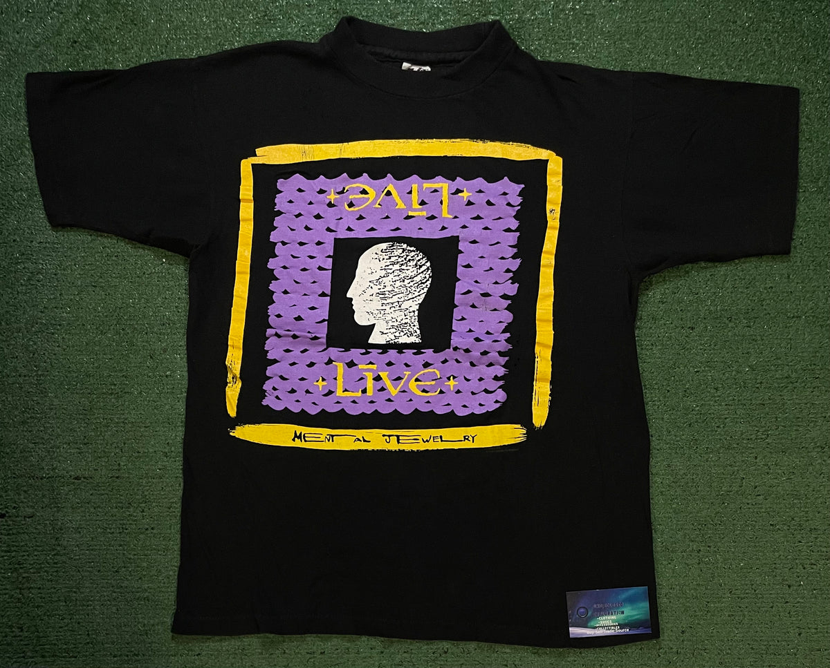 Vintage 1990s live mental jewelry concert tee