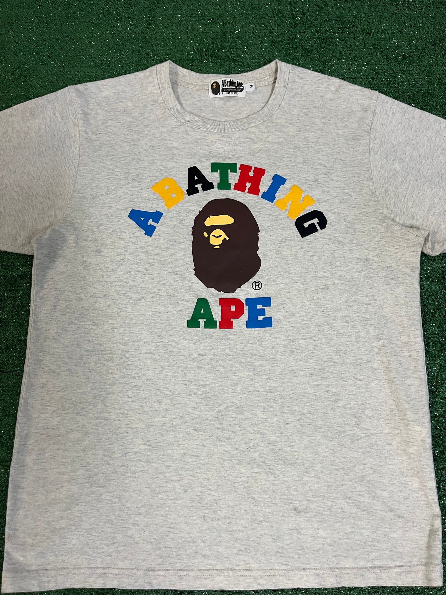 Bape A Bathing ape multicolor college tee