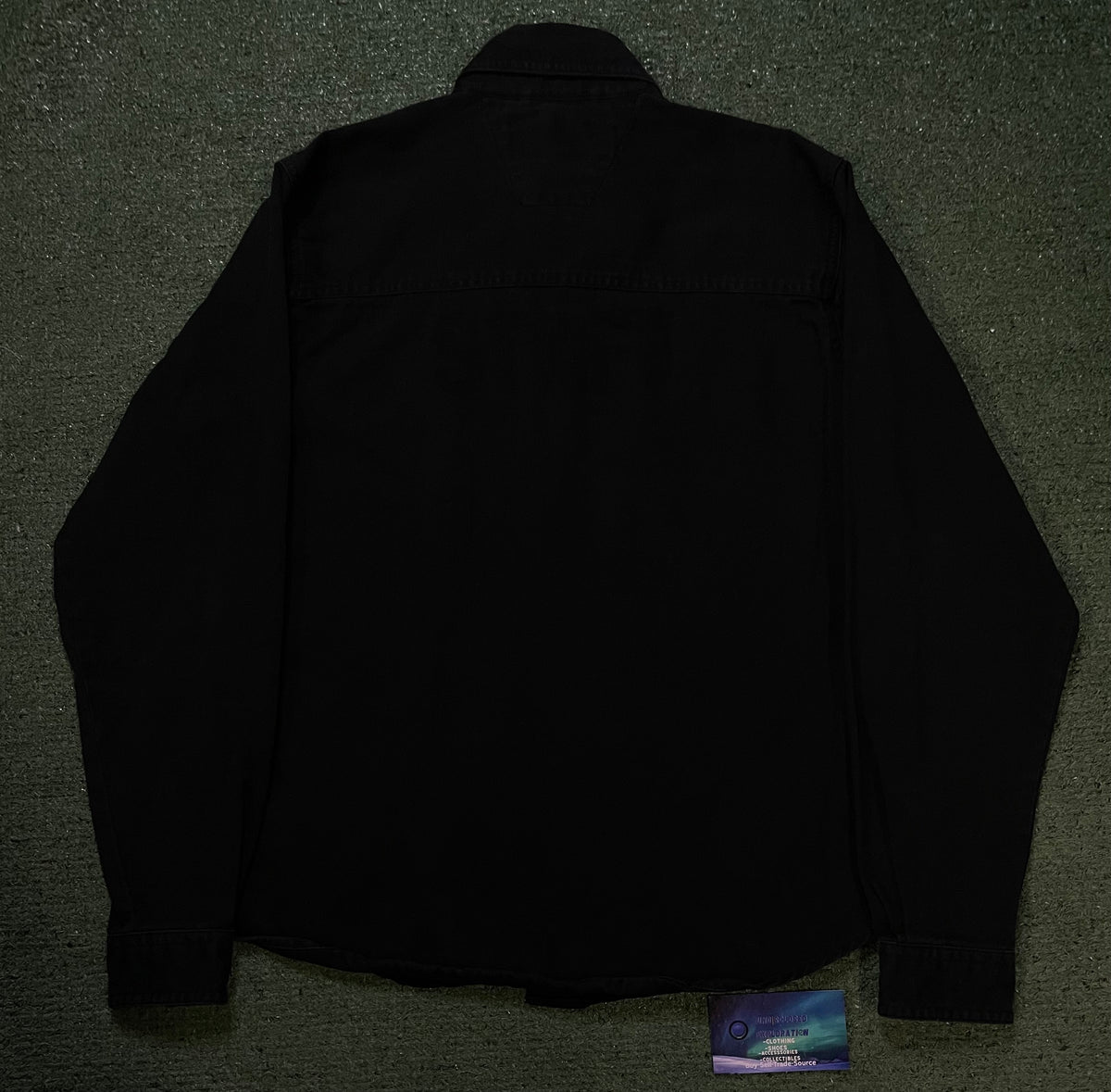 Harley Davidson black & grey button up shirt